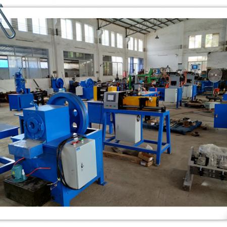 Cartridge heater resistance wire coil machine and swaging machine