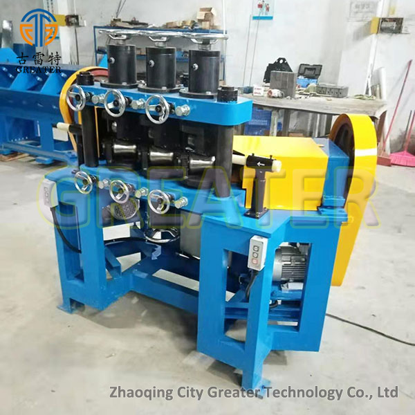 tubular heater straightening machine